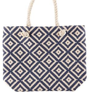 NWT Summer & Rose navy diamond tote
